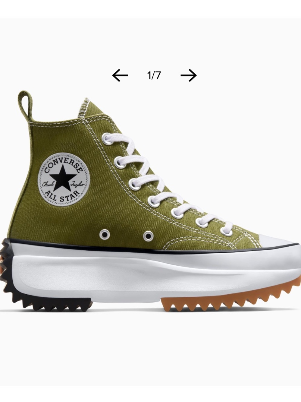 Converse Run Star Hike High platform sneakers.